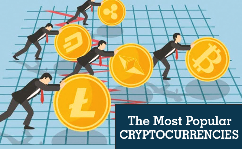 The most popular cryptocurrencies